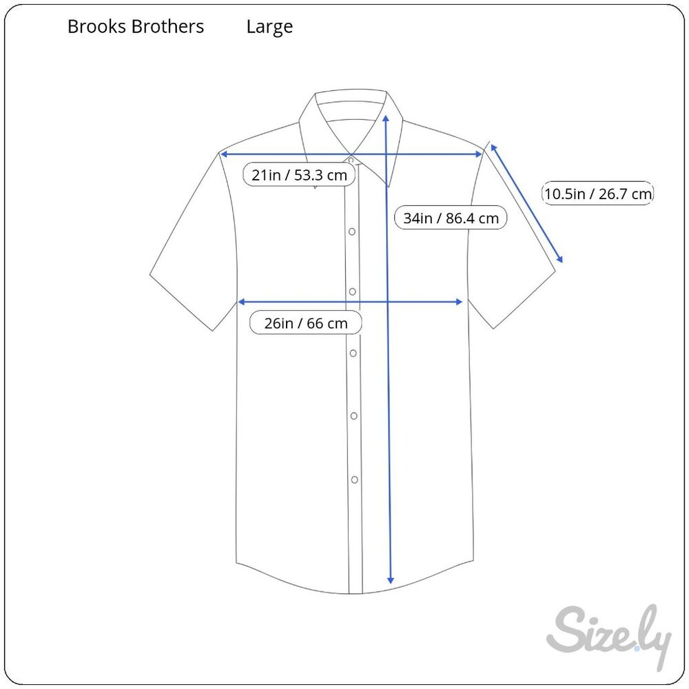 Brooks Brothers 346 Men's 100%‎ Linen Large Green Short Sleeve - Picture 5 of 5